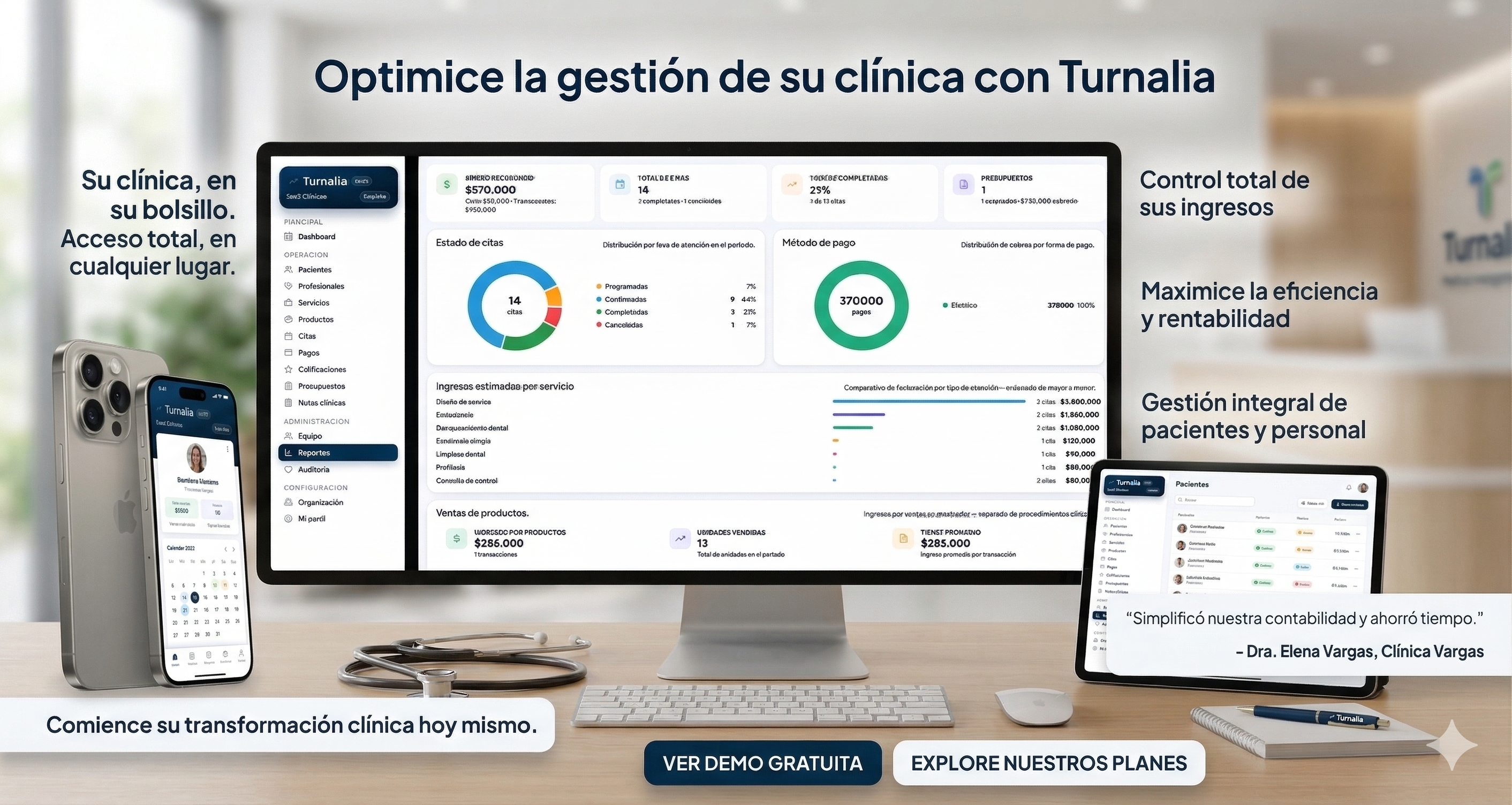 Turnalia dashboard